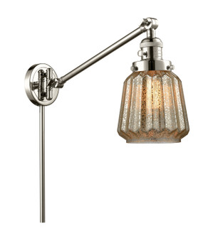 Franklin Restoration One Light Swing Arm Lamp in Polished Nickel (405|237-PN-G146)