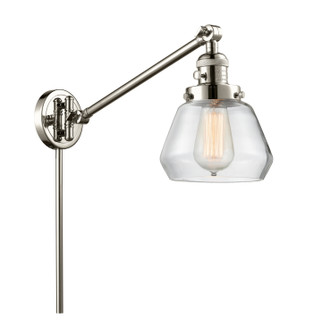 Franklin Restoration One Light Swing Arm Lamp in Polished Nickel (405|237-PN-G172)