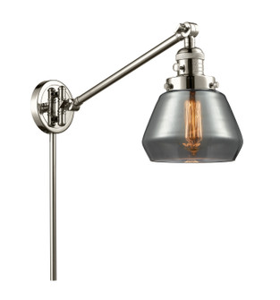 Franklin Restoration One Light Swing Arm Lamp in Polished Nickel (405|237-PN-G173)