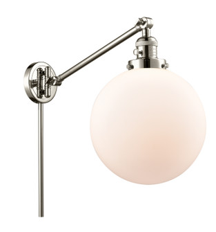Franklin Restoration One Light Swing Arm in Polished Nickel (405|237-PN-G201-10)