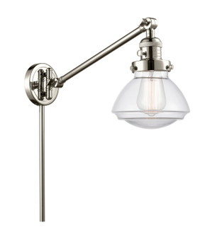 Franklin Restoration One Light Swing Arm Lamp in Polished Nickel (405|237-PN-G322)