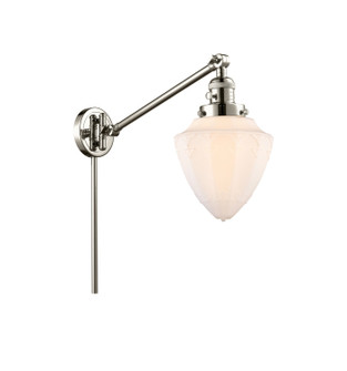 Franklin Restoration LED Swing Arm Lamp in Polished Nickel (405|237-PN-G661-7-LED)