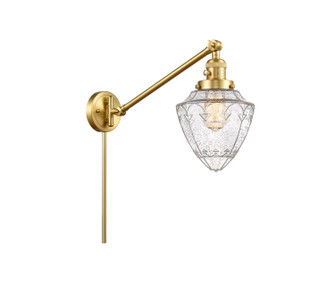 Franklin Restoration One Light Swing Arm in Satin Gold (405|237-SG-G664-7)