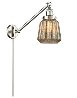 Franklin Restoration One Light Swing Arm in Brushed Satin Nickel (405|237-SN-G146)
