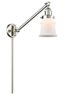Franklin Restoration One Light Swing Arm Lamp in Brushed Satin Nickel (405|237-SN-G181S)
