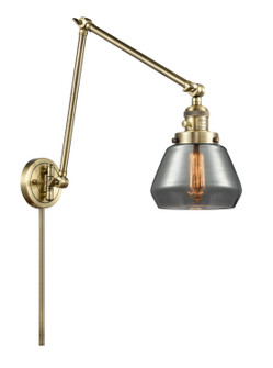 Franklin Restoration One Light Swing Arm Lamp in Antique Brass (405|238-AB-G173)