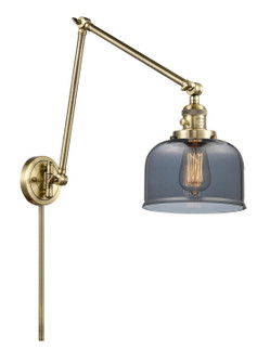 Franklin Restoration One Light Swing Arm Lamp in Antique Brass (405|238-AB-G73)