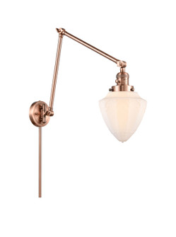Franklin Restoration One Light Swing Arm Lamp in Antique Copper (405|238-AC-G661-7)