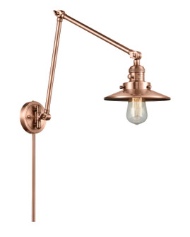 Franklin Restoration One Light Swing Arm Lamp in Antique Copper (405|238-AC-M3)