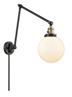 Franklin Restoration One Light Swing Arm in Black Antique Brass (405|238-BAB-G201-8)