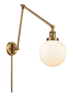 Franklin Restoration One Light Swing Arm in Brushed Brass (405|238-BB-G201-8)