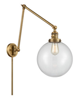 Franklin Restoration One Light Swing Arm Lamp in Brushed Brass (405|238-BB-G202-10)