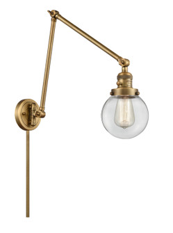 Franklin Restoration One Light Swing Arm in Brushed Brass (405|238-BB-G202-6)