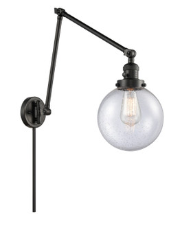 Franklin Restoration LED Swing Arm in Matte Black (405|238-BK-G204-8-LED)