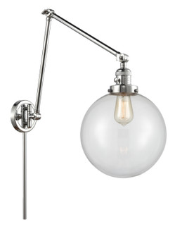 Franklin Restoration One Light Swing Arm Lamp in Polished Chrome (405|238-PC-G202-10)