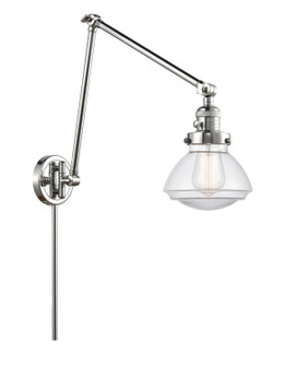 Franklin Restoration One Light Swing Arm Lamp in Polished Chrome (405|238-PC-G322)