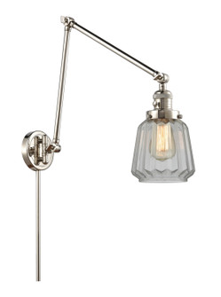 Franklin Restoration One Light Swing Arm in Polished Nickel (405|238-PN-G142)