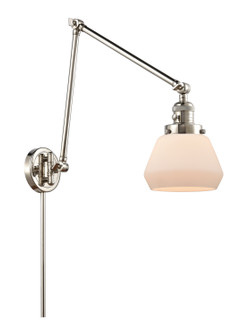 Franklin Restoration One Light Swing Arm Lamp in Polished Nickel (405|238-PN-G171)