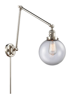 Franklin Restoration LED Swing Arm Lamp in Polished Nickel (405|238-PN-G202-8-LED)
