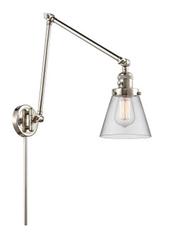 Franklin Restoration One Light Swing Arm Lamp in Polished Nickel (405|238-PN-G62)