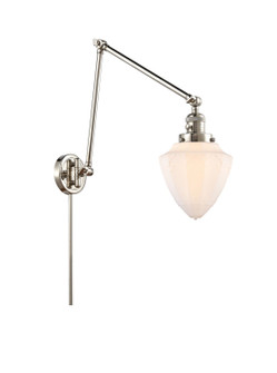 Franklin Restoration One Light Swing Arm Lamp in Polished Nickel (405|238-PN-G661-7)