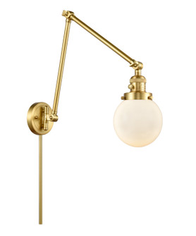 Franklin Restoration One Light Swing Arm Lamp in Satin Gold (405|238-SG-G201-6)