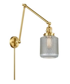 Franklin Restoration One Light Swing Arm Lamp in Satin Gold (405|238-SG-G262)