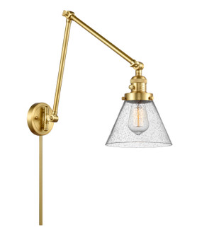 Franklin Restoration One Light Swing Arm Lamp in Satin Gold (405|238-SG-G44)