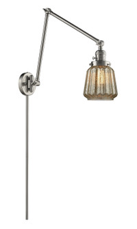 Franklin Restoration LED Swing Arm Lamp in Brushed Satin Nickel (405|238-SN-G146-LED)