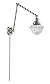 Franklin Restoration One Light Swing Arm Lamp in Brushed Satin Nickel (405|238-SN-G532)