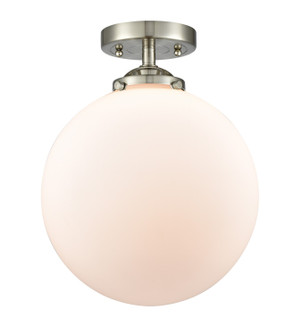 Nouveau One Light Semi-Flush Mount in Black Polished Nickel (405|284-1C-BPN-G201-12)