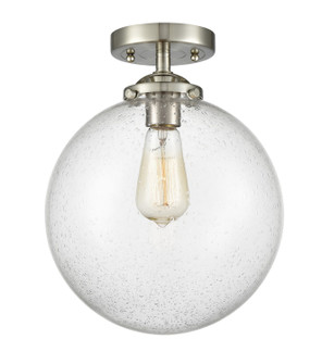 Nouveau One Light Semi-Flush Mount in Black Polished Nickel (405|284-1C-BPN-G202-10)