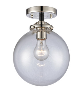 Nouveau One Light Semi-Flush Mount in Black Polished Nickel (405|284-1C-BPN-G202-8)
