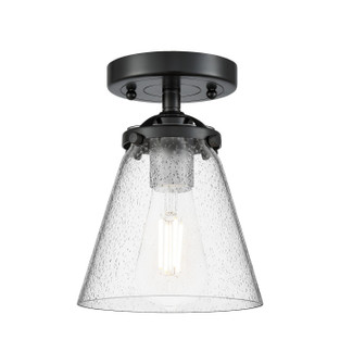 Nouveau One Light Semi-Flush Mount in Oil Rubbed Bronze (405|284-1C-OB-G64)