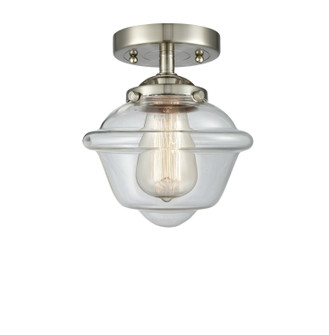 Nouveau One Light Semi-Flush Mount in Brushed Satin Nickel (405|284-1C-SN-G532)