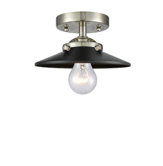 Nouveau One Light Semi-Flush Mount in Brushed Satin Nickel (405|284-1C-SN-M6-BK)