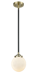 Nouveau One Light Mini Pendant in Black Antique Brass (405|284-1S-BAB-G201-6)