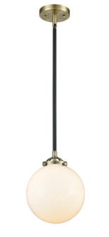 Nouveau LED Mini Pendant in Black Antique Brass (405|284-1S-BAB-G201-8-LED)