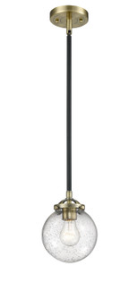 Nouveau One Light Mini Pendant in Black Antique Brass (405|284-1S-BAB-G204-6)