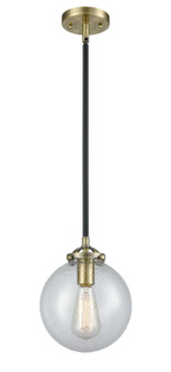 Nouveau LED Mini Pendant in Black Antique Brass (405|284-1S-BAB-G204-8-LED)