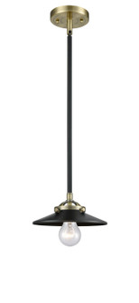 Nouveau LED Mini Pendant in Black Antique Brass (405|284-1S-BAB-M6-BK-LED)