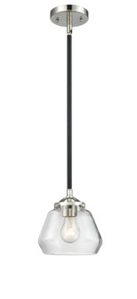 Nouveau One Light Mini Pendant in Black Polished Nickel (405|284-1S-BPN-G172)