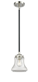 Nouveau One Light Mini Pendant in Black Polished Nickel (405|284-1S-BPN-G192)