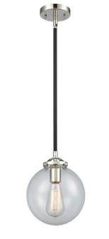 Nouveau LED Mini Pendant in Black Polished Nickel (405|284-1S-BPN-G202-8-LED)