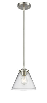 Nouveau One Light Mini Pendant in Brushed Satin Nickel (405|284-1S-SN-G42)