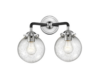 Nouveau LED Bath Vanity in Black Polished Nickel (405|284-2W-BPN-G204-6-LED)
