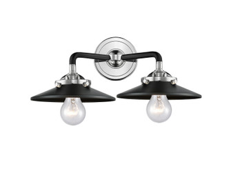 Nouveau LED Bath Vanity in Black Polished Nickel (405|284-2W-BPN-M6-BK-LED)