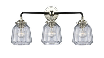Nouveau LED Bath Vanity in Black Polished Nickel (405|284-3W-BPN-G142-LED)