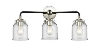 Nouveau Three Light Bath Vanity in Black Polished Nickel (405|284-3W-BPN-G52)