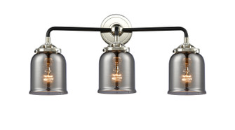 Nouveau Three Light Bath Vanity in Black Polished Nickel (405|284-3W-BPN-G53)